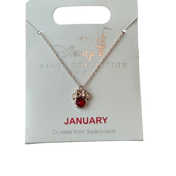 Swarovski Jewelry - Swarovski Rose Gold Minnie January Birthstone Necklace